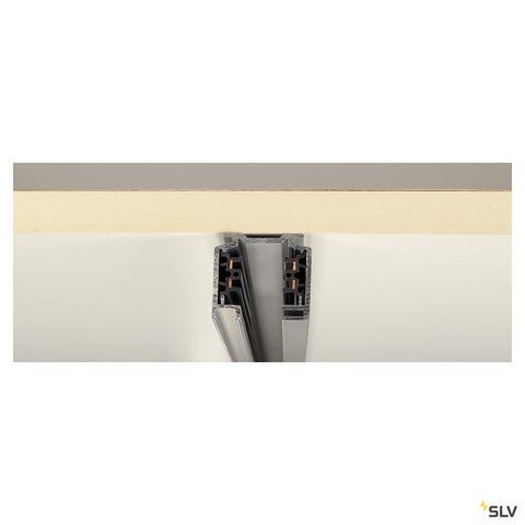 Şină EUTRAC 3 faze 1 metru, gri argintiu