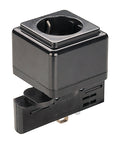 EUTRAC power soclu adaptor, negru