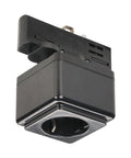 EUTRAC power soclu adaptor, negru