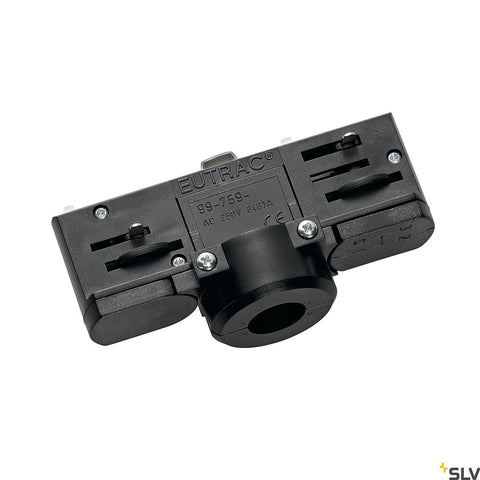 Șină EUTRAC 3 faze adaptor, negru incl. mounting accessory