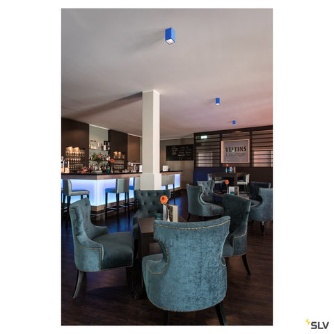 PLASTRA, CL-1, pătrat, ghips alb, GU10, max. 35W