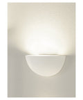 Aplica, GL 101 E14, semirotund, alb plaster, max. 40W