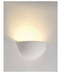 Aplica, GL 101 E14, semirotund, alb plaster, max. 40W