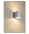PLASTRA wall lamp, GL 104 ROUND, white plaster, G9, max. 42W
