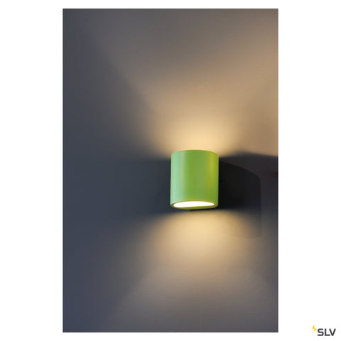 PLASTRA wall lamp, GL 104 ROUND, white plaster, G9, max. 42W