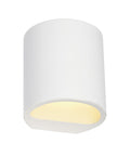 PLASTRA wall lamp, GL 104 ROUND, white plaster, G9, max. 42W
