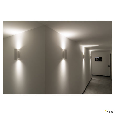 PLASTRA WL Tube, 2xGU10, Gipsrotund