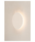 PLASTRA,rosuund,alber Gips,Ø30cmlampa de perete,LED,3000K