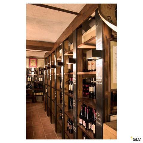 LOGS IN WL, 5W, 3000K,negru/mgpatrat