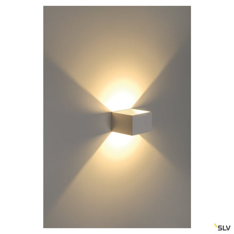 LOGS în wall lamp, square, white, 5W LED, 3000K