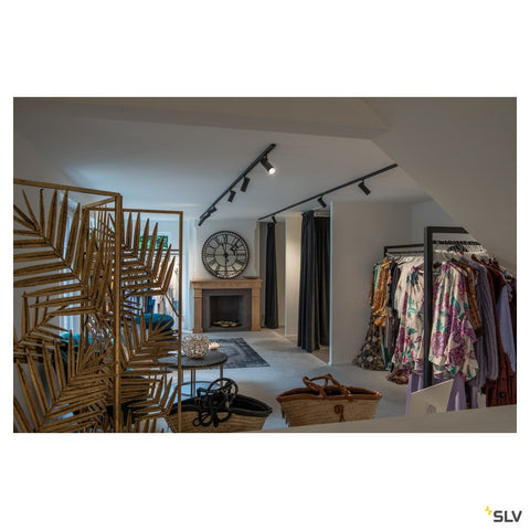 HELIA 50 LED,35° 3000K,negruproiector,incl.3P adaptor