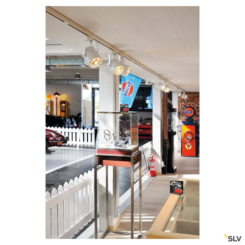 EURO SPOT ES111, cu 3-faze adaptor, alb