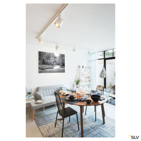 EURO SPOT ES111, cu 3-faze adaptor, alb