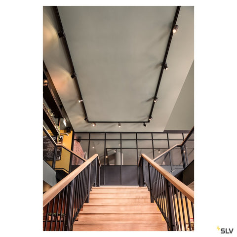 Spot EURO SPOT GU10, max. 25W, incl adaptor 3P, negru