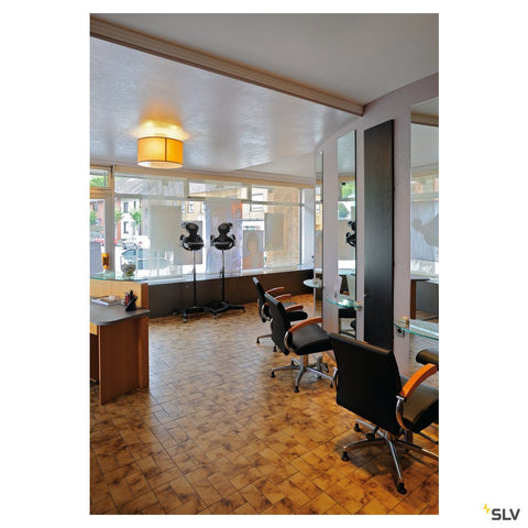 Plafonieră SOPRANA, CL-1, rotundă, bej textil, E27