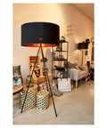 FENDA E27 lampa de podea,negru mat