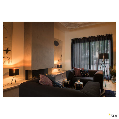 FENDA E27 lampa de masa,negru matc