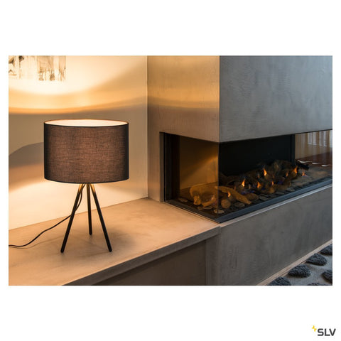 FENDA E27 lampa de masa,negru matc