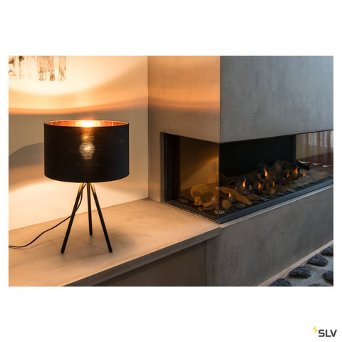 FENDA E27 lampa de masa,negru matc