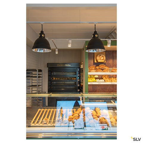 PARA 380 reflector luminaire, black, E27, max. 260W