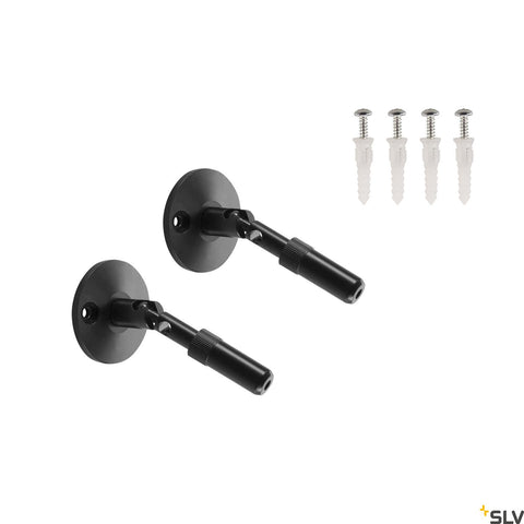 Montant perete,lung,negru, 2 bucptr. TENSO