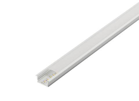 GLENOS Linear-incastratprofil, 3314-100, 1m, alu eloxiat