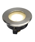 DASAR FLAT 230V LED, round, 4,3W LED, warmwhite, stainless