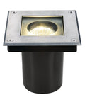 Spot paviment DASAR SQUARE GU10 max 35W IP67 pătrat oțel inx