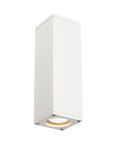 THEO UP-DOWN OUT lampă de perete, pătrată, alb, max. 2x35W