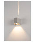 OUT spot LED de perete, argintiu