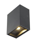 QUAD 1 XL LED de perete, 3,2W, 3000K, patrat, anthracit