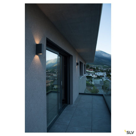 QUAD 2 XL LED de perete, 2x3,2W, 3000K, anthracit