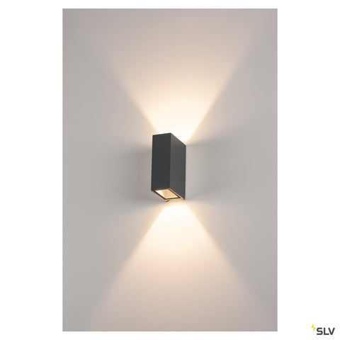 QUAD 2 XL LED de perete, 2x3,2W, 3000K, anthracit