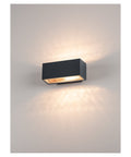 BOX R7s lampă de perete, pătrat, antracit, R7s, max. 80W