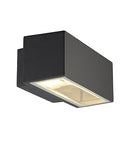 BOX R7s lampă de perete, pătrat, antracit, R7s, max. 80W