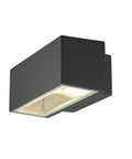 BOX R7s lampă de perete, pătrat, antracit, R7s, max. 80W