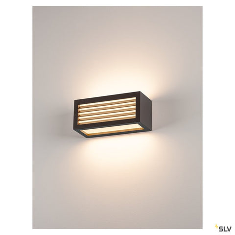 BOX-L E27 lampă de perete, pătrat, antracit, E27, max. 18W
