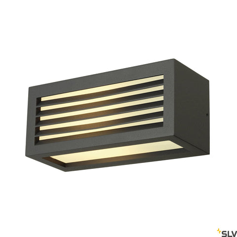 BOX-L E27 lampă de perete, pătrat, antracit, E27, max. 18W