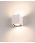 SITRA CUBE lampă de perete, cubic, alb, GX53, max. 9W