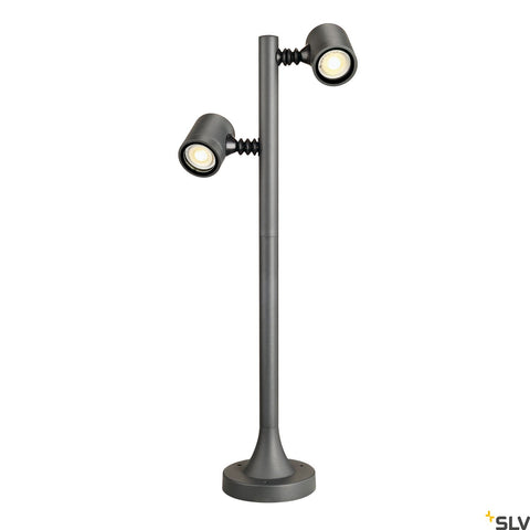 NEW MYRA 2 cap lampa, GU10, max. 2x4W, IP44, anthracit