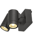 HELIA WALL LED 2x8W, 3000K, IP55, nisipos antr.,downlight