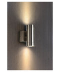 Anista Steel GU10 sus/jos de peretel., GU10, 2x35W, Inox 304