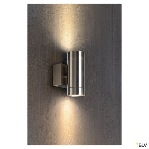 Anista Steel GU10 sus/jos de peretel., GU10, 2x35W, Inox 304