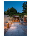RUSTY 40 LED patrat de exterior 3000K IP55, fier ruginiu