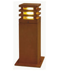 RUSTY 40 LED patrat de exterior 3000K IP55, fier ruginiu