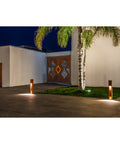 RUSTY 80 LED SLOT de exterior, 3000K, IP44, fier ruginiu