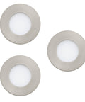 Fueva-C Set 3x3W BLUETOOTH/RGBW Ø85, nichel