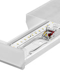 ZERO LED 1x14W, 4000K, 2014lm, Ra>80, IP40, microprism,alb