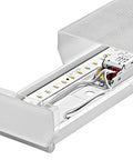 ZERO LED 1x35W, 3000K, 4784lm, Ra>80, IP40, microprism,alb