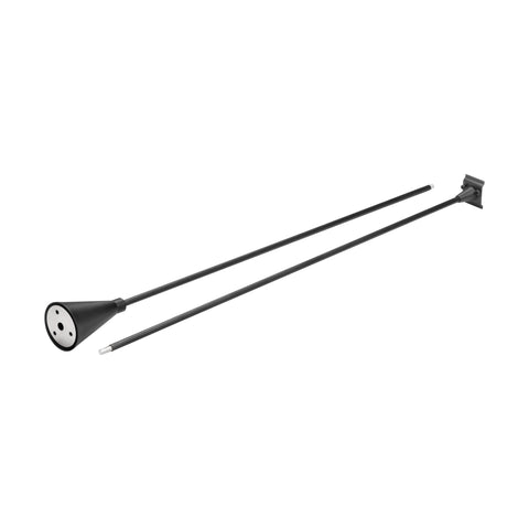 Pendant suspension black Plastic/metal, height adjustable